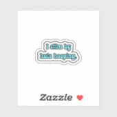 Sticker Je stimule par hula hooping blue neurodiversity (Feuille)