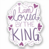 Sticker Je suis aimé par le Roi (Recto)