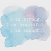 Sticker Je Suis Assez (Devant)