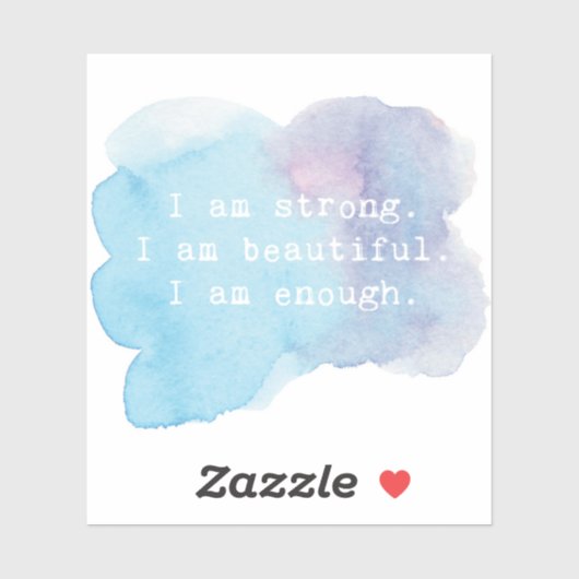 Sticker Je Suis Assez (Feuille)