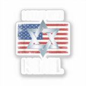 Sticker je suis avec israël (Recto)
