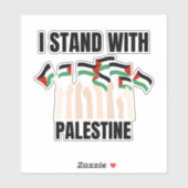 STICKER JE SUIS AVEC LA PALESTINE (Feuille)