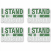 Sticker Je suis avec le Pakistan (Devant)