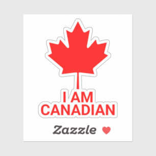 Sticker Je suis Canadien, Canada, canadien, fierté, nation