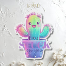Je Suis Collé à Toi Cactus Mignon Design De Succul