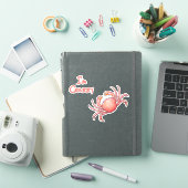 Sticker Je suis Crabby Crustacean Cutout (Couverture iPad)