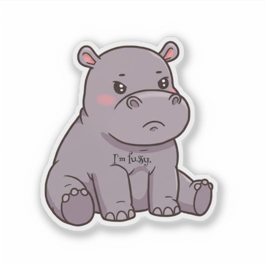 Sticker Je suis difficile (Devant)