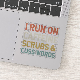 Sticker Je Suis En Course Sur Les Écrans De Caféine Et Les