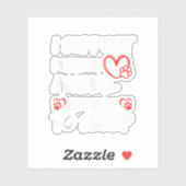 Sticker Je Suis En Faveur Du Fait Que Les Abuseurs D'Anima (Feuille)