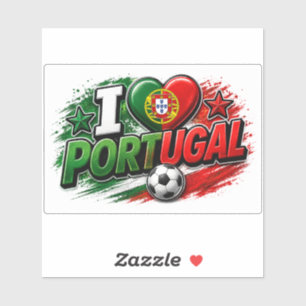 Sticker Je suis fan de PORTUGAL   Fierté portugaise Foot