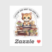 Sticker Je suis Feline bon pour cette année scolaire (Feuille)