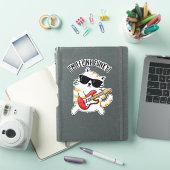 Sticker Je suis Feline Funky Funny Chat Pun (Couverture iPad)