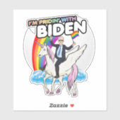 Sticker Je suis fière de Biden (Feuille)