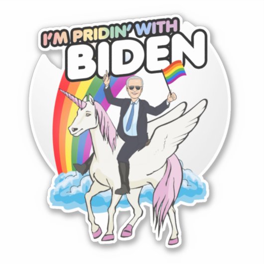 Sticker Je suis fière de Biden (Devant)
