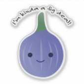 Sticker Je suis Kinda un contrat de fig (Devant)