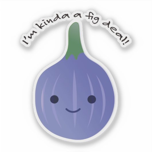 Sticker Je suis Kinda un contrat de fig (Devant)