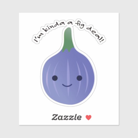 Sticker Je suis Kinda un contrat de fig (Feuille)