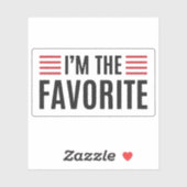 Sticker Je suis le favori (Feuille)