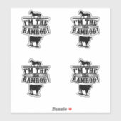 Sticker Je suis le Ramrod 1856 Horse & Cattle (Feuille)