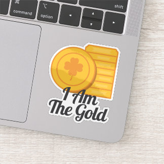 Sticker Je Suis Les Pièces D'or de la Saint-Patrick