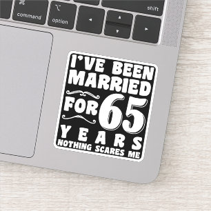 Sticker Je suis marié depuis 65 ans Grands-parents Cool