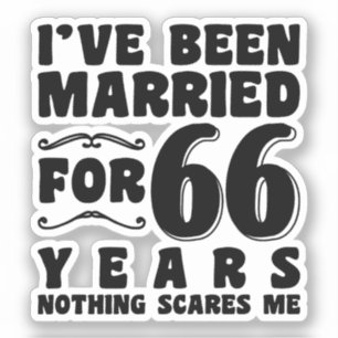 Sticker Je suis marié depuis 66 ans Grands-parents cool