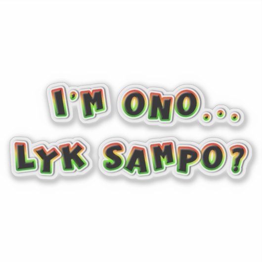 Sticker Je suis ono (Devant)