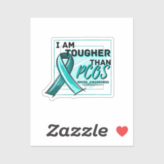 Sticker JE SUIS PLUS DIFFICILE QUE PCOS PCOS PWARENESS Tur