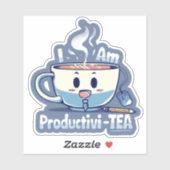 Sticker Je suis Productivi-TEA (Feuille)