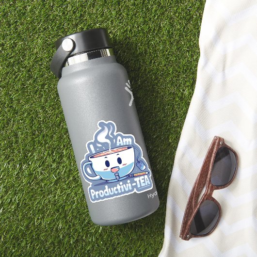 Sticker Je suis Productivi-TEA (HydroFlask Insitu)