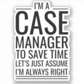 Sticker Je Suis Responsable Coque Pour Gagner Du Temps Sup (Devant)