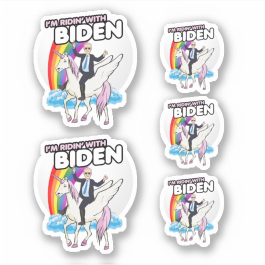 Sticker Je suis Ridin avec Biden (Devant)
