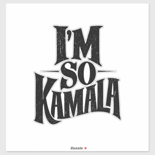 Sticker Je suis si Kamala Brat Green Meme (Feuille)