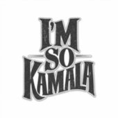 Sticker Je suis si Kamala Brat Green Meme (Devant)