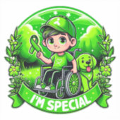 Sticker 🌟 Je suis spécial - Conception de sensibilisation (Recto)