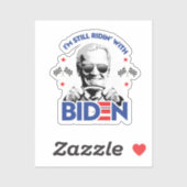 Sticker Je suis toujours avec Biden (Feuille)