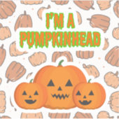 Sticker Je suis un Carré Pumpkinhead 2 (Devant)