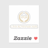 Sticker Je suis un citoyen romain - Civis Romanus Sum (Feuille)