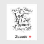 Sticker Je suis un gestionnaire de Coque pour gagner du te (Feuille)