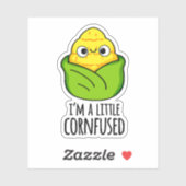 Sticker Je suis un petit jeu de maïs amusant (Feuille)