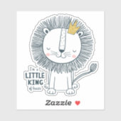 Sticker Je suis un petit roi (Feuille)