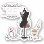 STICKER JE SUIS UNE FEMME (Devant)