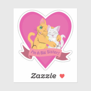Sticker Je suis une grande soeur !