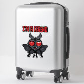 Sticker Je suis une légende - Mothman mignon effrayant (Sur valise)