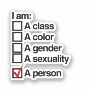 Sticker Je suis une personne