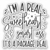 Sticker Je suis une vraie amoureuse (Devant)