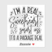 Sticker Je suis une vraie amoureuse (Feuille)