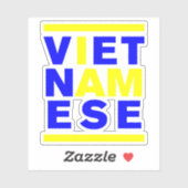 STICKER JE SUIS VIETNAMAIS (Feuille)