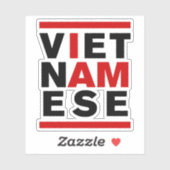 STICKER JE SUIS VIETNAMAIS (Feuille)