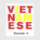STICKER JE SUIS VIETNAMAIS (Feuille)